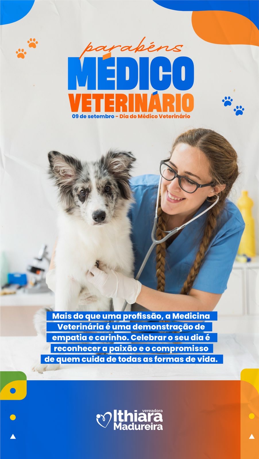 09 de setembro, dia do médico veterinário.